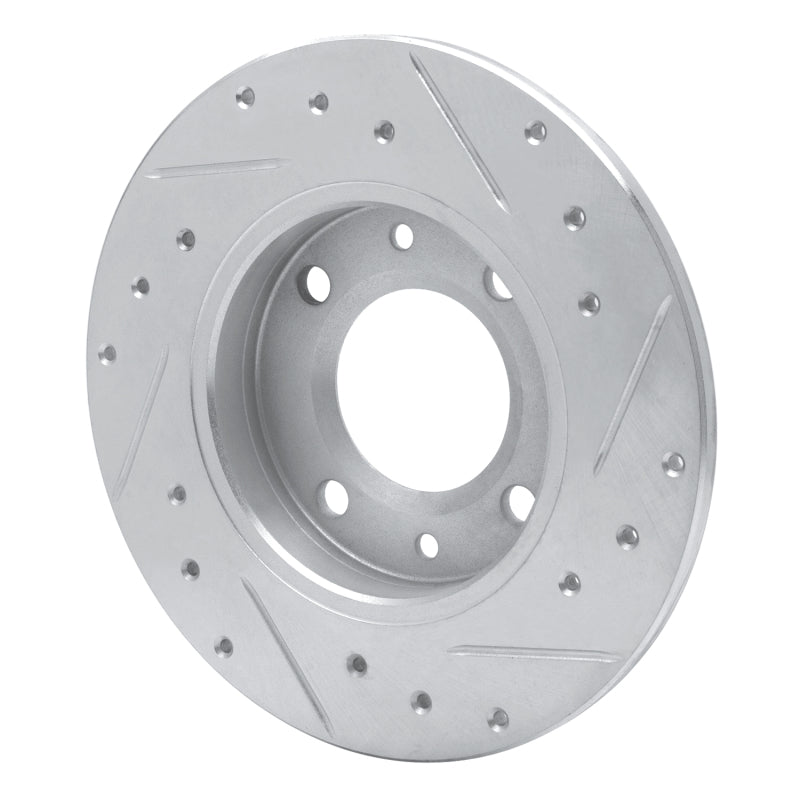 DFC 89-91 Peugeot 405 Rear Left Drilled & Slotted Silver Brake Rotor