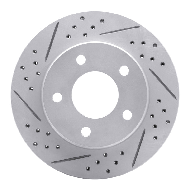 R1 83-96 Buick Century Front Left Drilled & Slotted Geo-Carbon Rotor