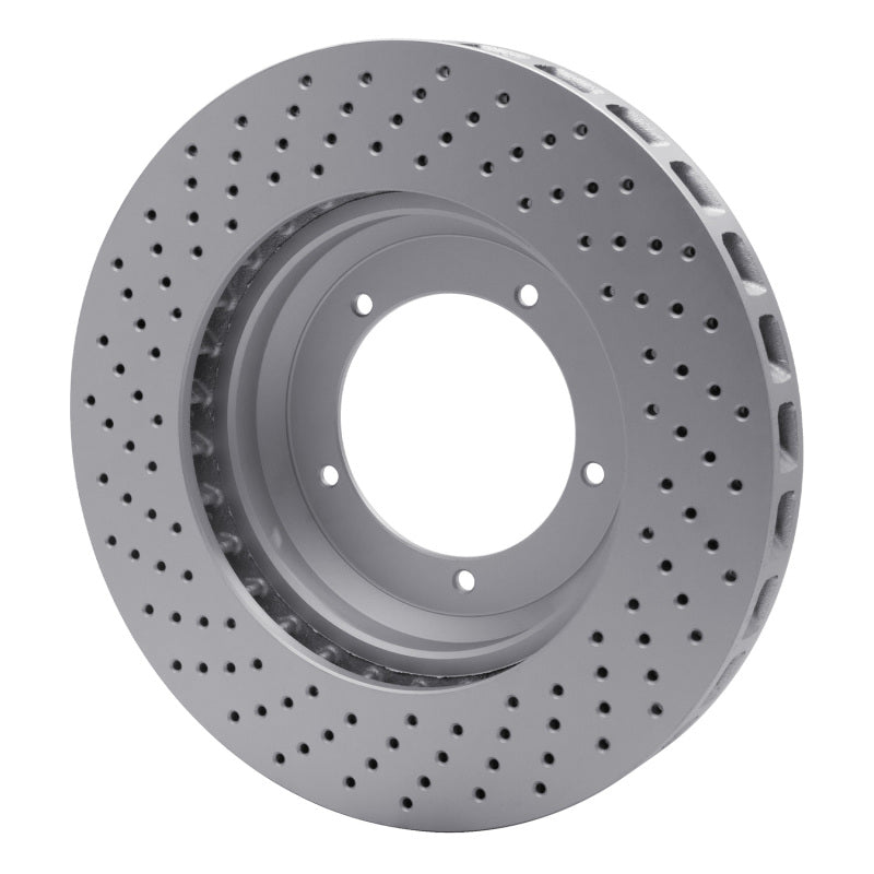 R1 82-89 Porsche 911 Right Front Drilled GeoSPEC Coated Rotor