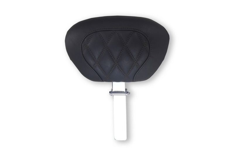 Mustang 08-25 Harley FL Touring Rd King Special, Rd Glide Ltd, Dble Diamond Driver Backrest - Black