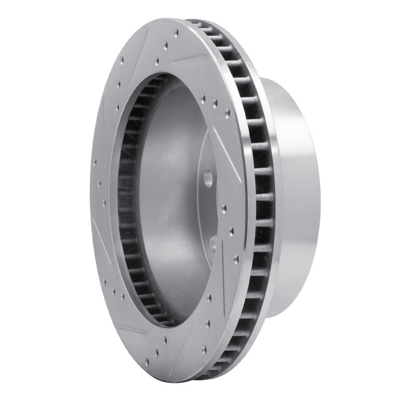 DFC 00-02 Dodge Ram 3500 Front Right Drilled & Slotted Silver Brake Rotor