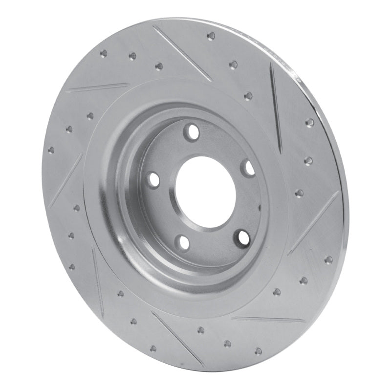 DFC 16-23 Mazda CX-9 Rear Left Drilled & Slotted Silver Brake Rotor