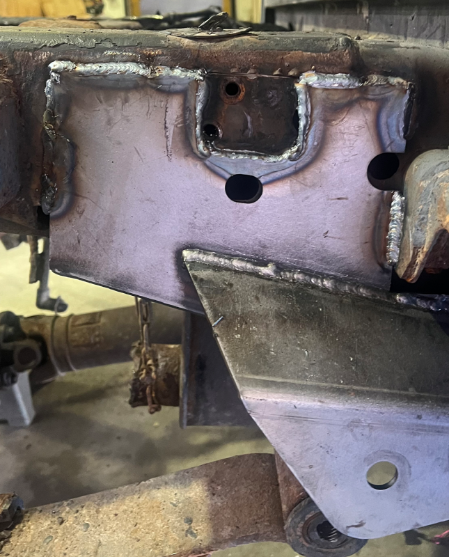 Rust Buster 2004-2008 Ford F-150 Center Rear Frame Section with ward Leaf Spring Mount - Left