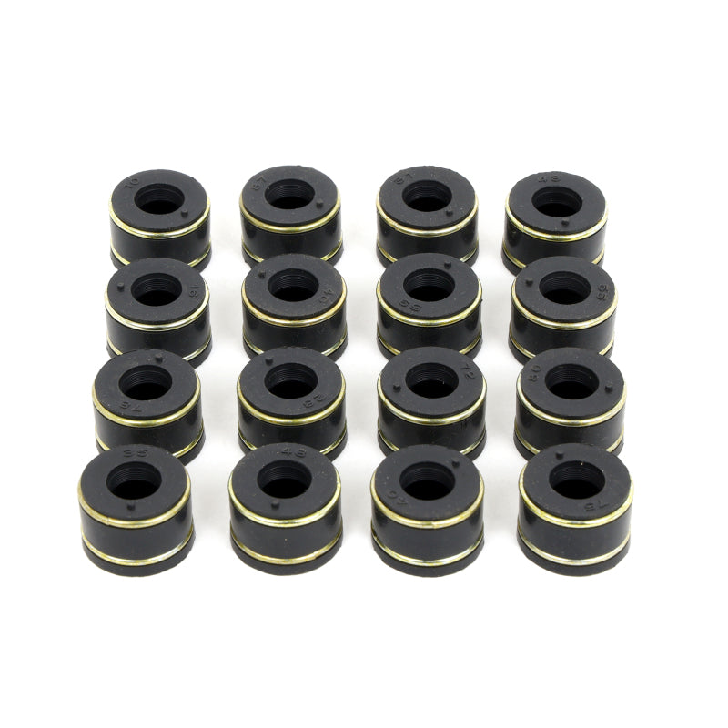Cometic 3/8in x 0.623in x 0.470in x 0.790in Nitrile Valve Stem Seal-Positive 2 Ring & Band-16 Pack