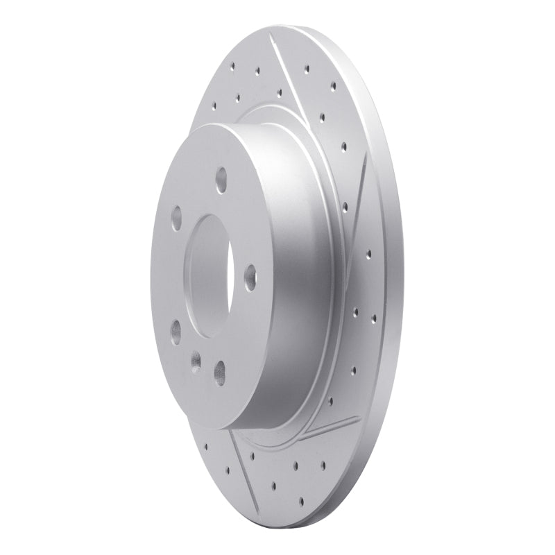 R1 06-11 Buick Lucerne Rear Right Drilled & Slotted Geo-Carbon Rotor