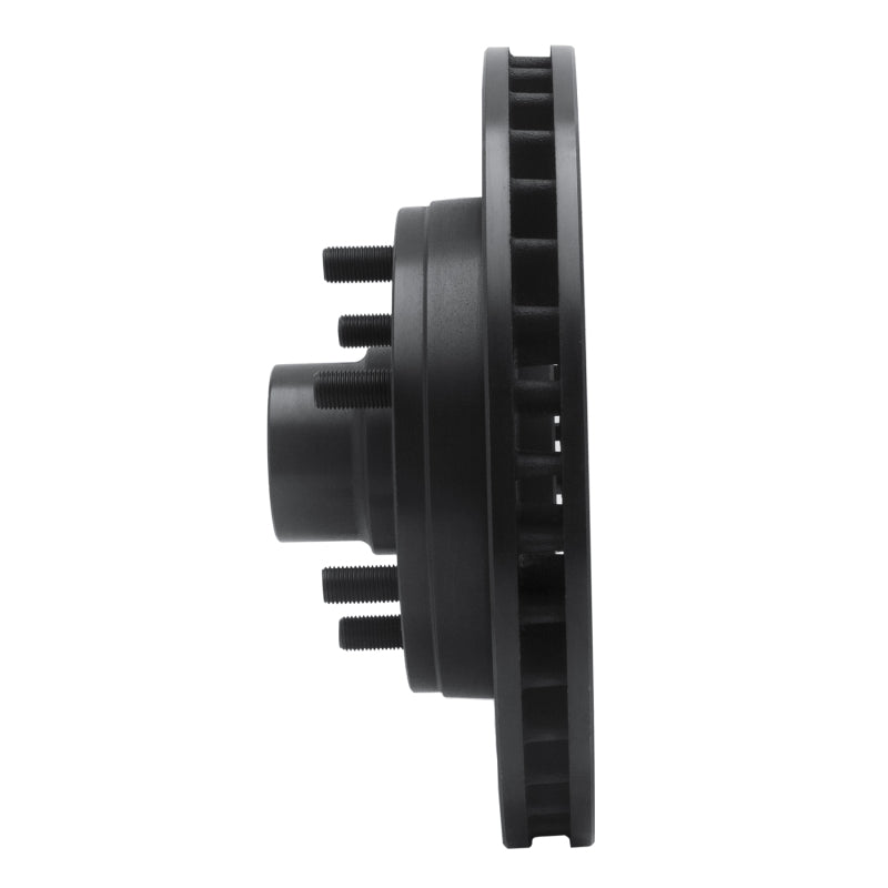 R1 88-96 Chevrolet C2500 Front Right Drilled & Slotted Black Brake Rotor