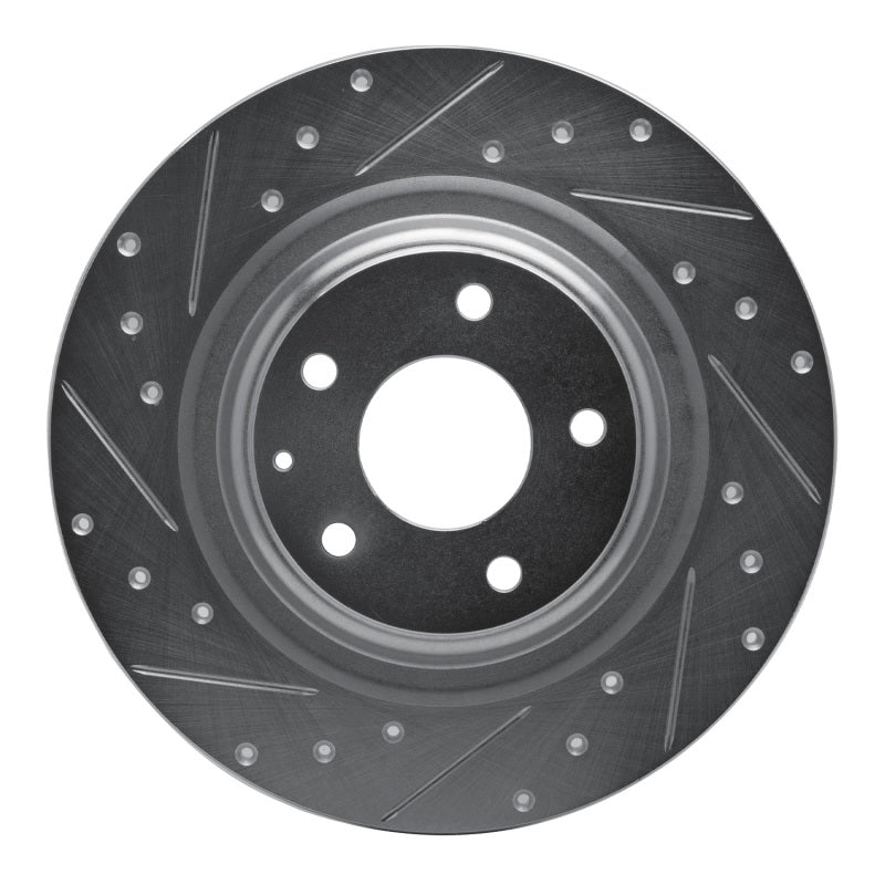 DFC 16-23 Mazda CX-9 Rear Left Drilled & Slotted Silver Brake Rotor