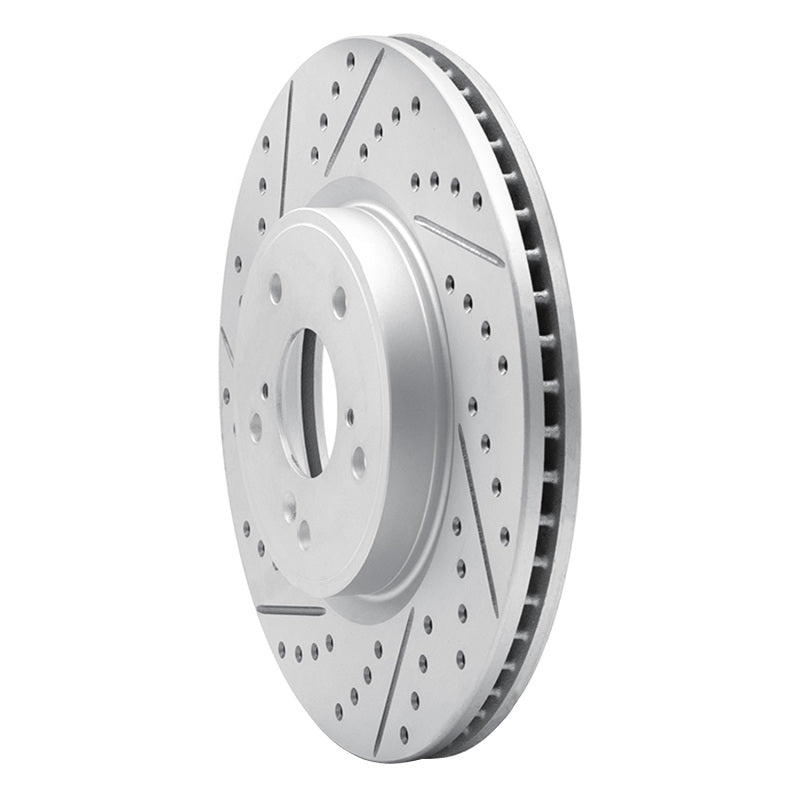 R1 13-25 Acura RDX Front Left Drilled & Slotted Geo-Carbon Rotor
