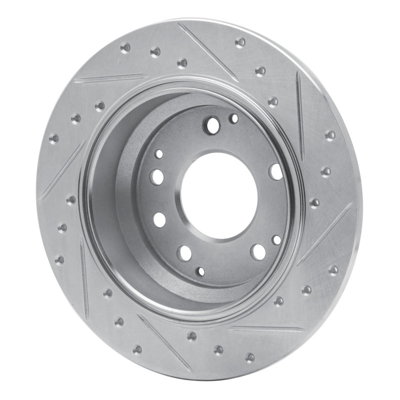 DFC 99-01 Acura RL Rear Left Drilled & Slotted Silver Brake Rotor