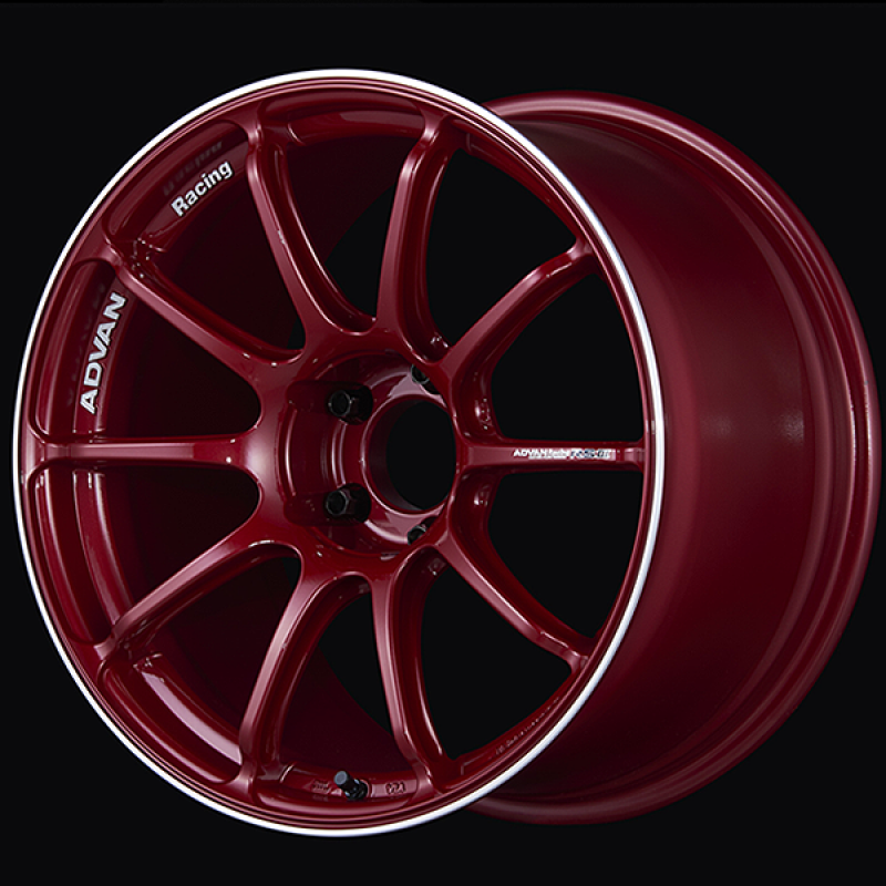 Advan RSIII 18x8.5 / +45 Offset / 5x114.3 / 73mm Bore / Racing Candy Red and Ring