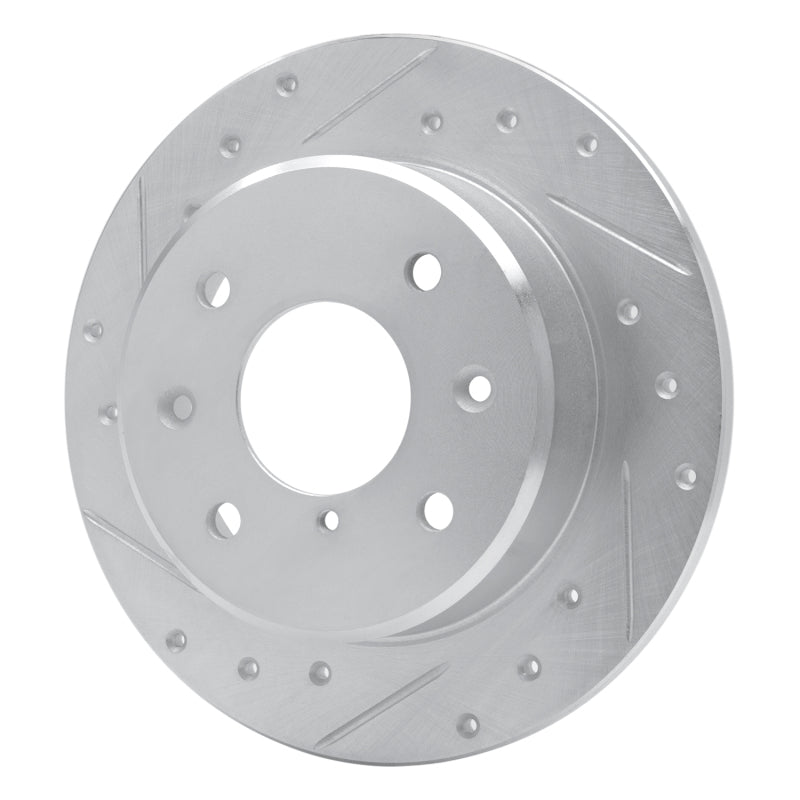 DFC 86-88 Mazda RX-7 Rear Left Drilled & Slotted Silver Brake Rotor