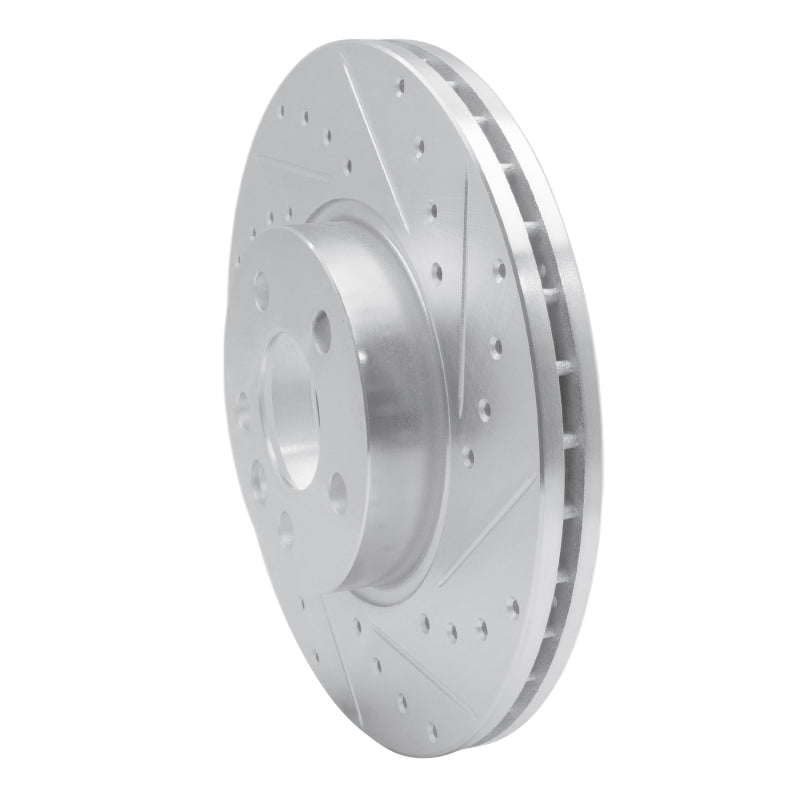 DFC 01-03 Volkswagen EuroVan Front Right Drilled & Slotted Silver Brake Rotor