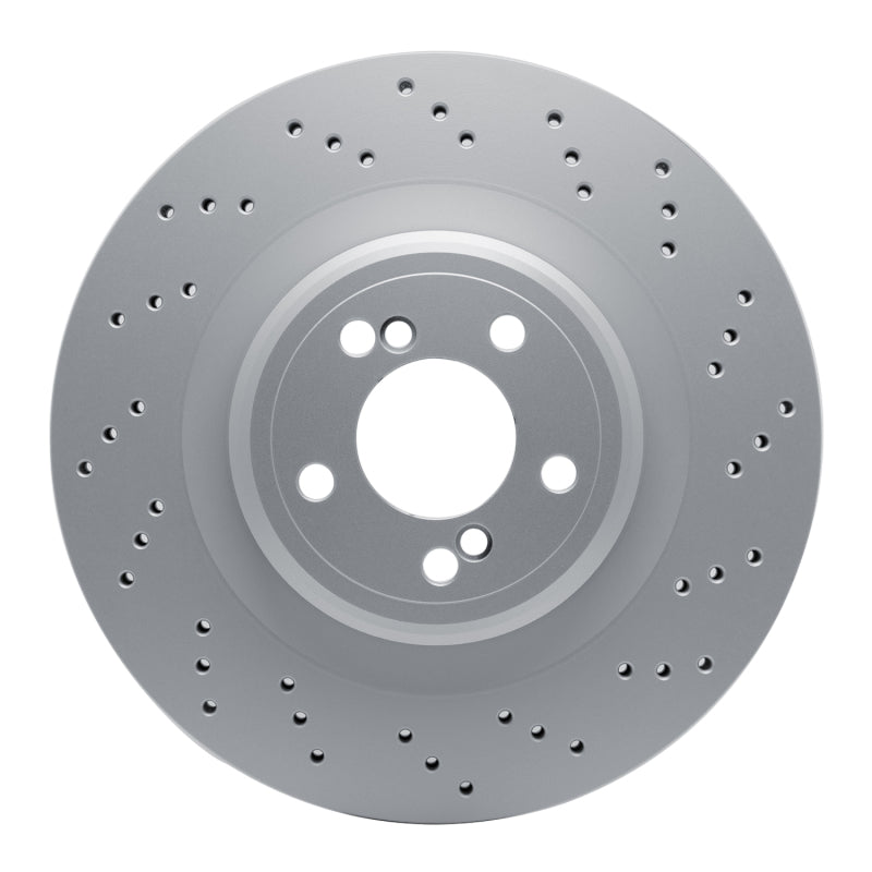 R1 15-19 BMW X5 Right Rear Drilled Carbon Alloy GeoMET Rotor