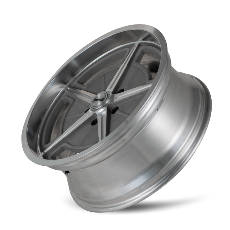 Ridler 605 18x8 / 5x120.65 BP / 0mm Offset / 83.82mm Hub Matte As-Cast Machined Wheel