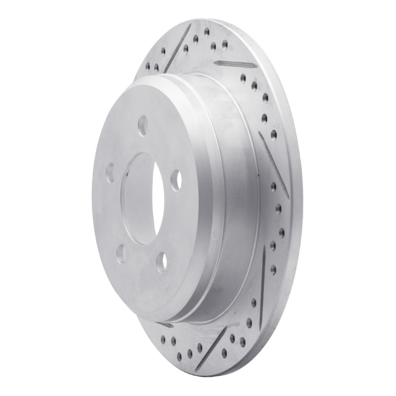 R1 93-98 Jeep Grand Cherokee Rear Left Drilled & Slotted Geo-Carbon Rotor