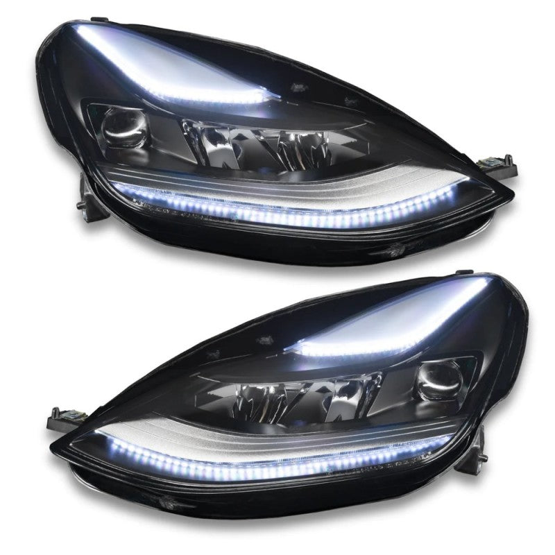 Oracle 2021+ Tesla Model 3 Dynamic ColorSHIFT Headlight DRL Upgrade Kit