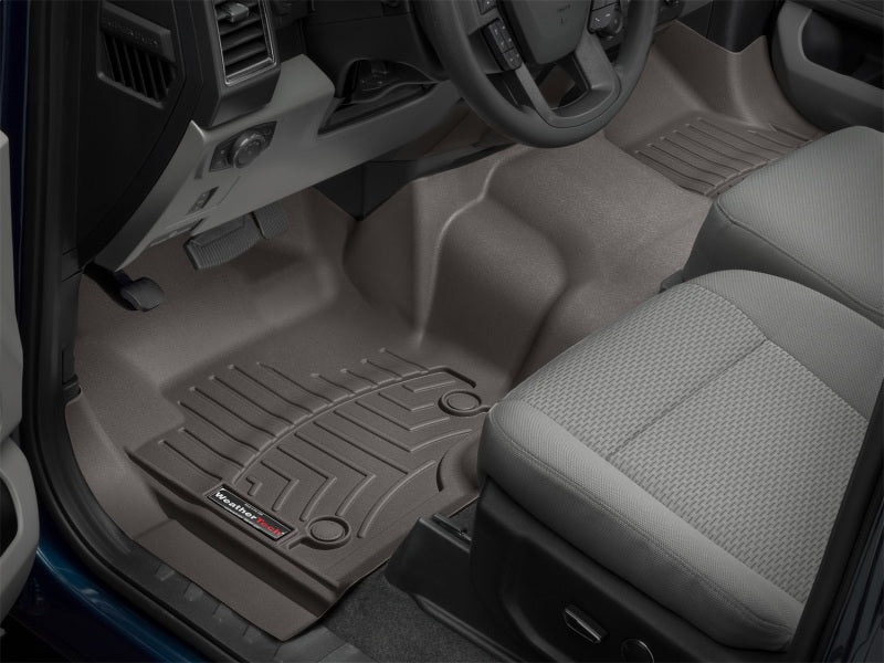 WeatherTech 2018+ Alfa Romeo Stelvio Front FloorLiner - Cocoa