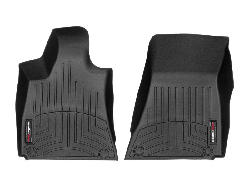 WeatherTech 2016+ Maserati Quattroporte Front FloorLiner - Black (1 Grommet Style)