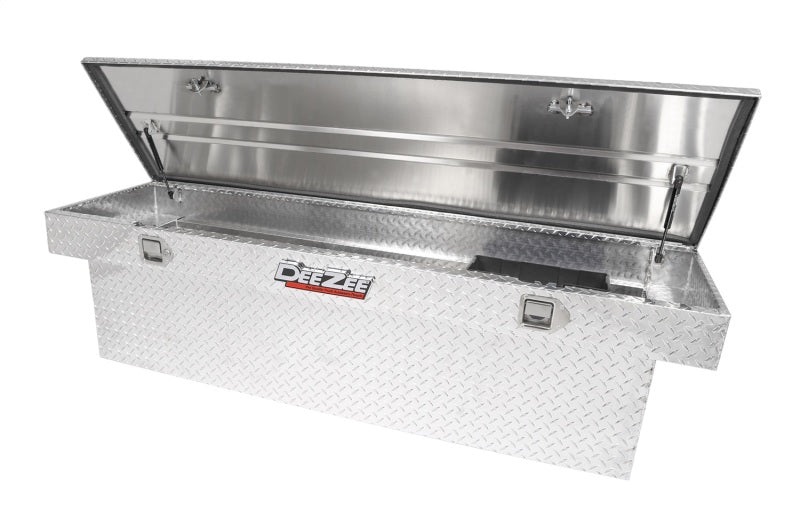 Deezee Universal Tool Box - Red Crossover - Single Lid BT Alum Full Size (Deep)