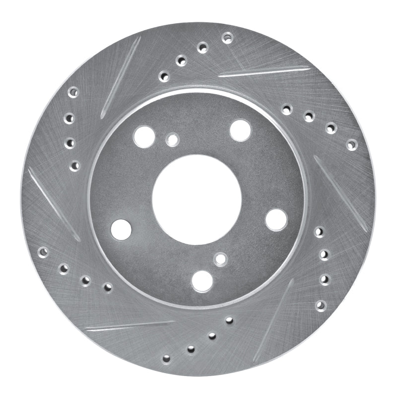 DFC 92-01 Toyota Camry Front Left Drilled & Slotted Silver Brake Rotor