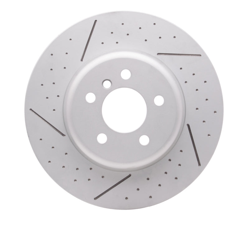 R1 13-21 BMW ActiveHybrid 3 Rear Dimpled & Slotted Carbon Alloy GeoMET Rotor