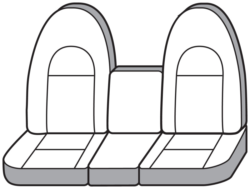Covercraft 08-10 Ford Std Polycotton SeatSaver Custom Front Row Seat Covers - Grey
