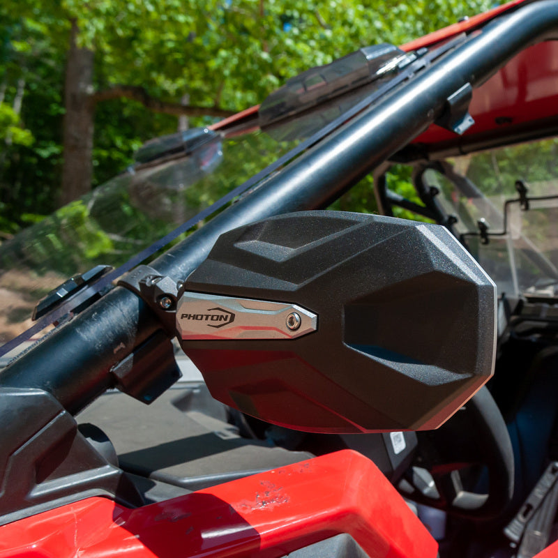 Seizmik 04+ Can Am/ Hon/ Kaw/ Kub/ Polaris/ Yam Photon Sideview Mirror - 2 in. Clamp Pair