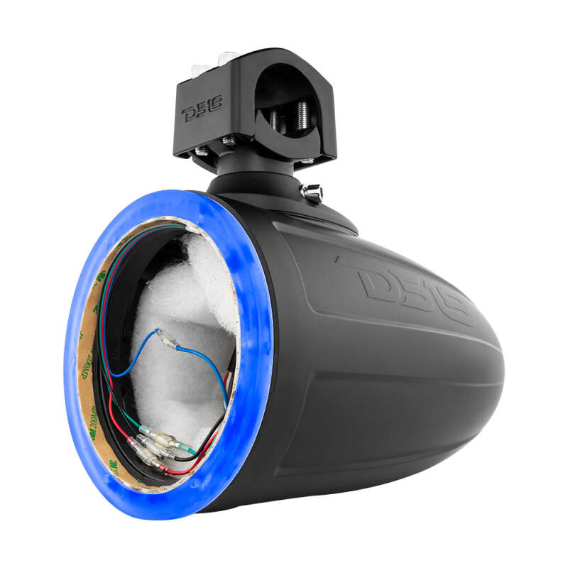 DS18 Marine And Psports Towers Speakers Not Included 6.5in RGB LED Lights Black
