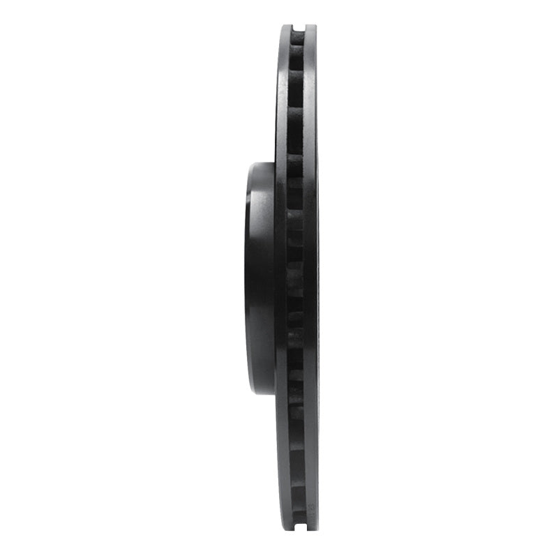 R1 2017-2025 Alfa Romeo Stelvio Rear Left Drilled & Slotted Black Brake Rotor