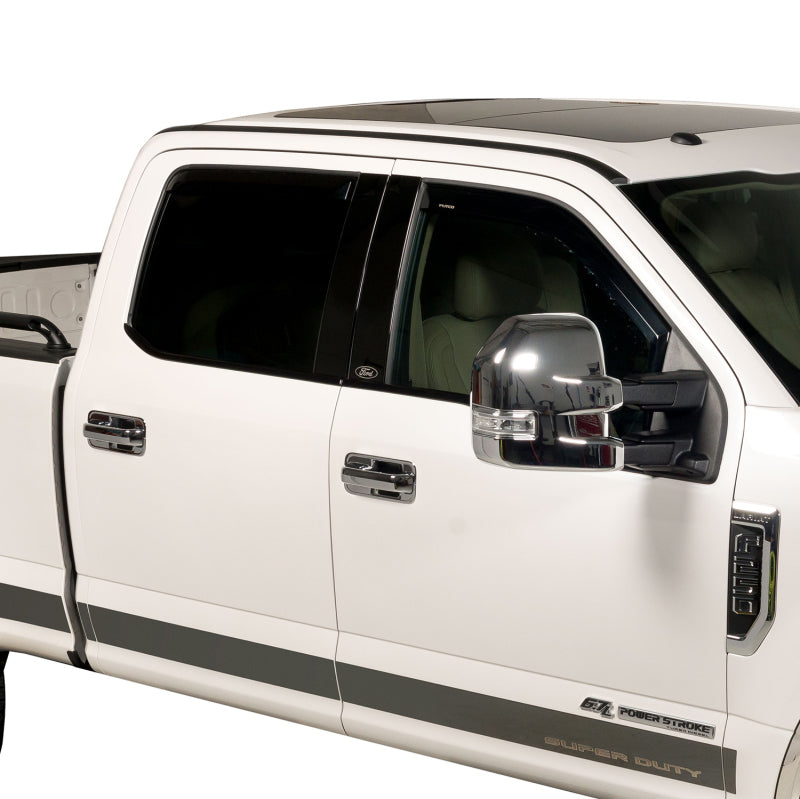 Putco 08-16 Ford SuperDuty Crew Cab - w/ FORD Logo (4pcs) Black Platinum Pillar Posts Classic