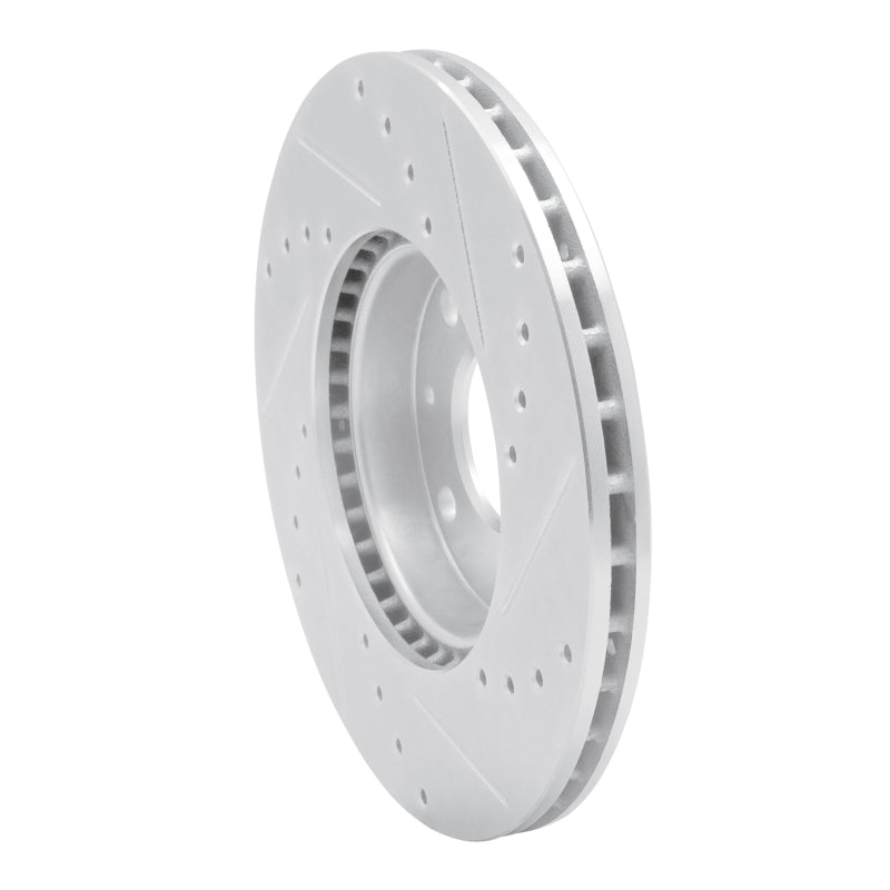 DFC 16-22 Chevrolet Spark (USA/Canada) Front Left Drilled & Slotted Silver Brake Rotor