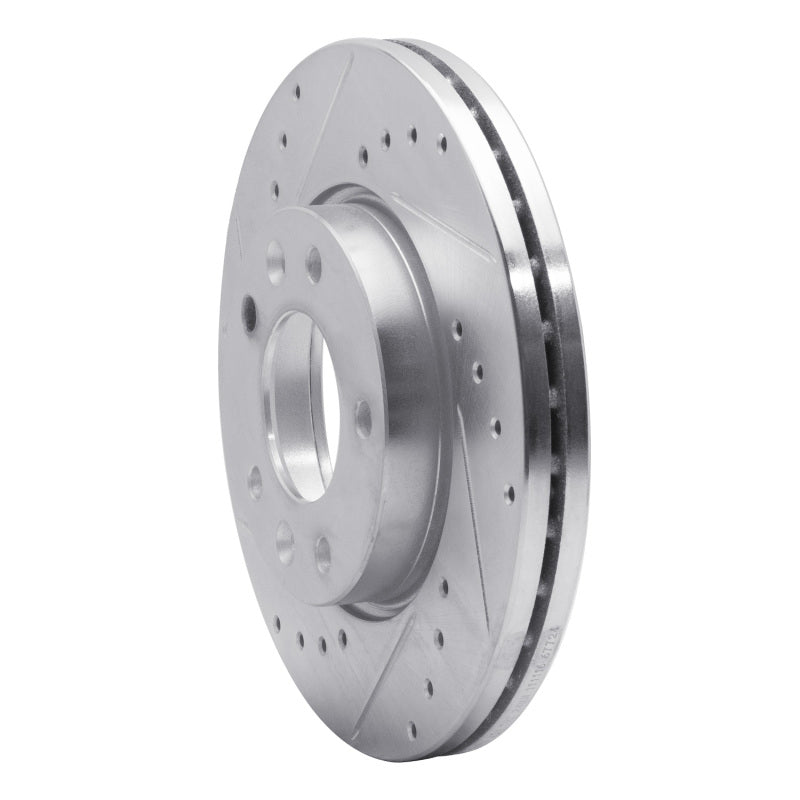 DFC 02-02 Kia Sedona Front Left Drilled & Slotted Silver Brake Rotor