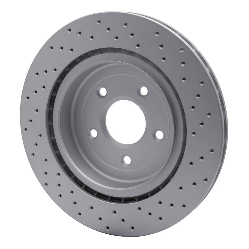 R1 06-13 Chevrolet Corvette Rear Drilled GeoSPEC Coated Rotor