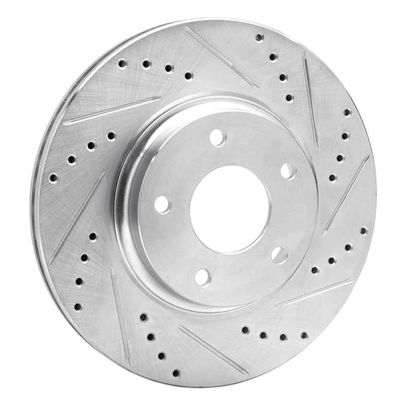 DFC 02-06 Infiniti I35 Front Right Drilled & Slotted Silver Brake Rotor