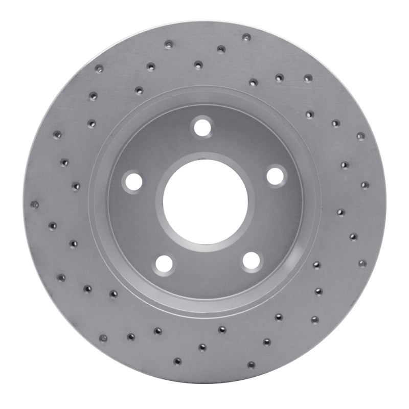 DFC 08-16 Chrysler Town & Country Front Right Drilled Geoperformance Rotor
