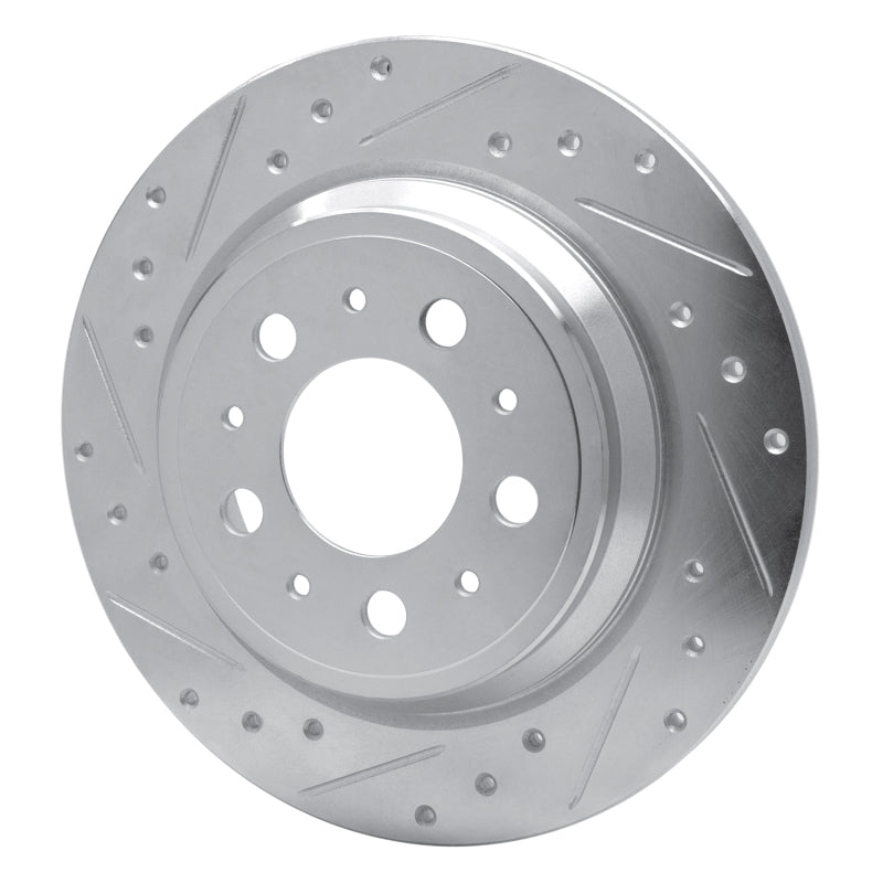DFC 99-00 Volvo V70/S70 Rear Left Drilled & Slotted Silver Brake Rotor