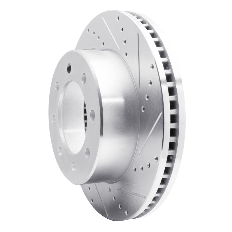 DFC 09-25 Dodge Ram 3500 Front Right Drilled & Slotted Silver Brake Rotor
