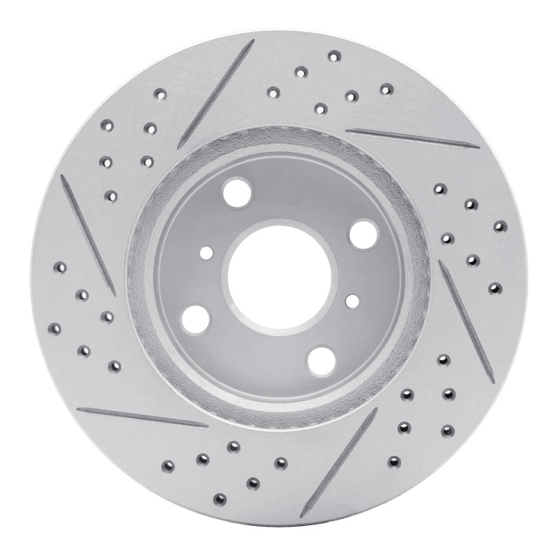 R1 06-19 Scion IQ Front Right Drilled & Slotted Geo-Carbon Rotor