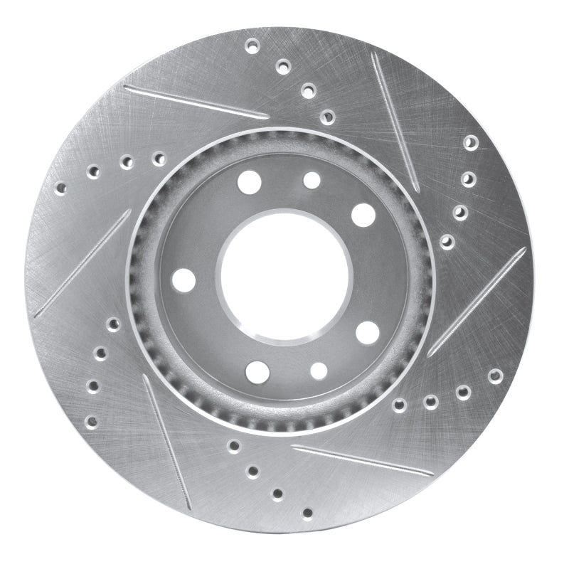 DFC 03-05 Kia Sedona Front Left Drilled & Slotted Silver Brake Rotor