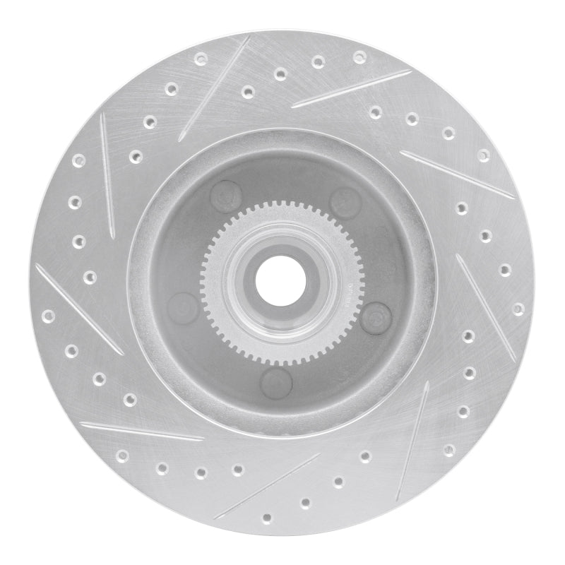 R1 03-03 Dodge Ram 1500 Van Front Right Drilled & Slotted Silver Brake Rotor
