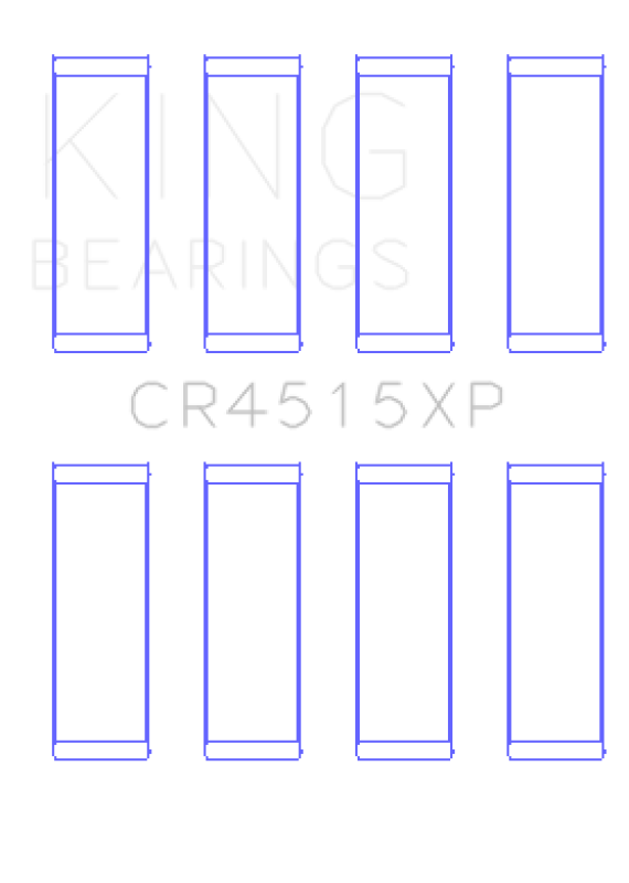 King Chrysler Ford Mazda Duratec 121ci 2.0L 16v Connecting Rod Bearing Set - Set of 4