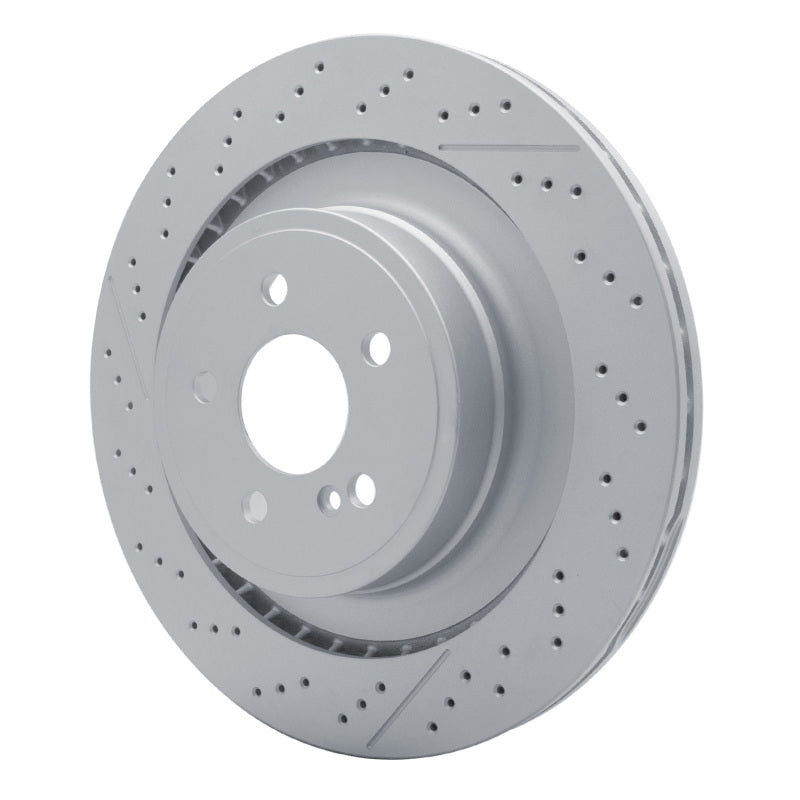R1 10-18 Mercedes-Benz E63 AMG S Rear Drilled & Slotted Carbon Alloy GeoMET Rotor