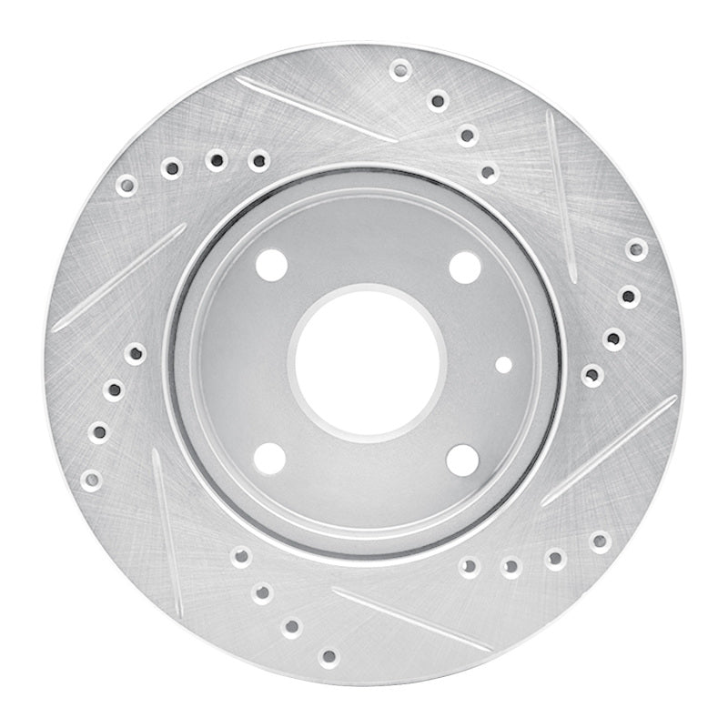 DFC 04-10 Chevrolet Optra (USA/Canada) Front Left Drilled & Slotted Silver Brake Rotor