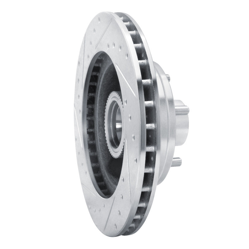 DFC 90-02 Chevrolet Astro Front Right Drilled & Slotted Silver Brake Rotor