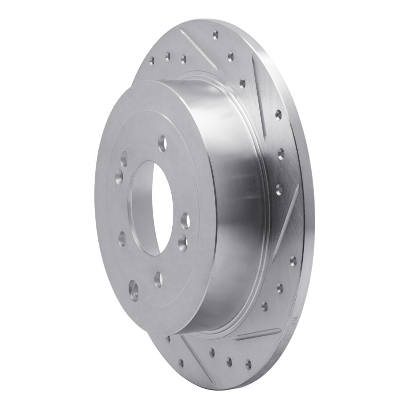 DFC 16-22 Hyundai Tucson Rear Right Drilled & Slotted Silver Brake Rotor