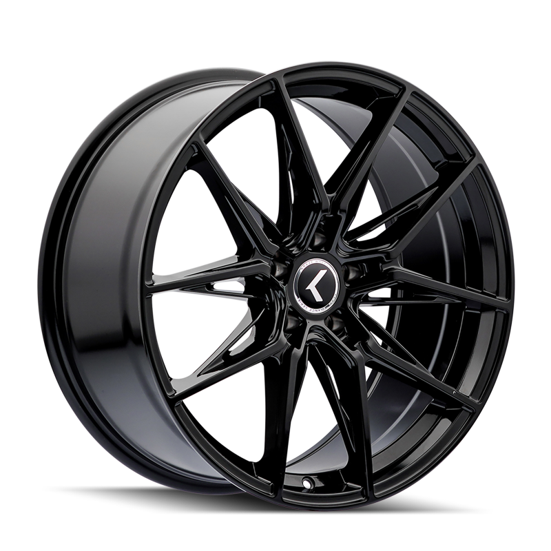 Kraze KR196 Evolve 18x8.5 / 5x112 BP / 30mm Offset / 66.56mm Hub Gloss Black Wheel