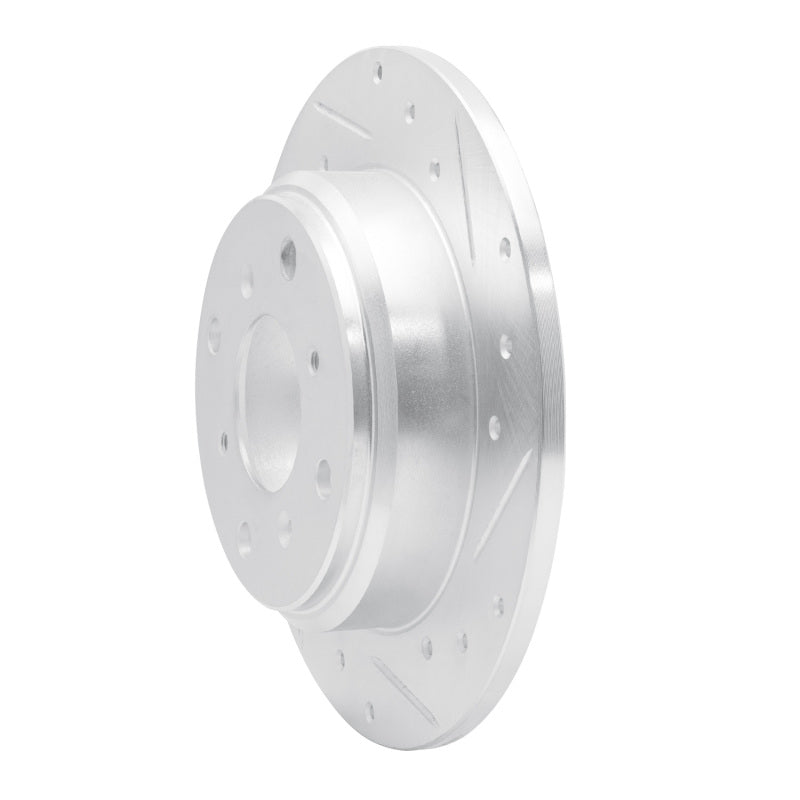 R1 87-90 Acura Legend Rear Right Drilled & Slotted Silver Brake Rotor