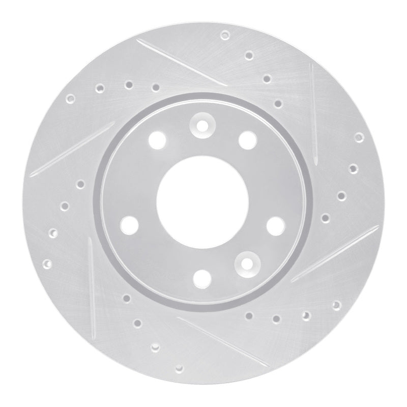DFC 20-25 Nissan Sentra Front Right Drilled & Slotted Silver Brake Rotor