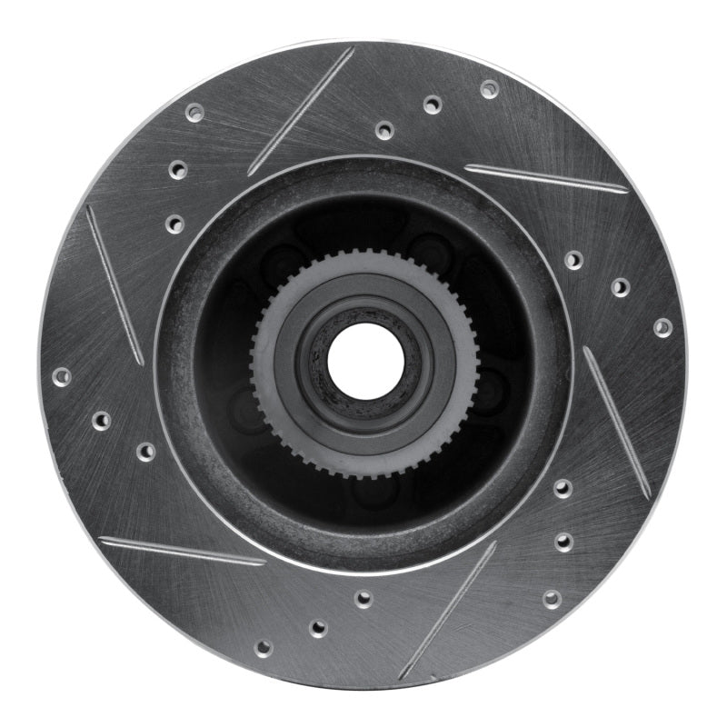 DFC 90-91 Ford LTD Crown Victoria Front Left Drilled & Slotted Silver Brake Rotor