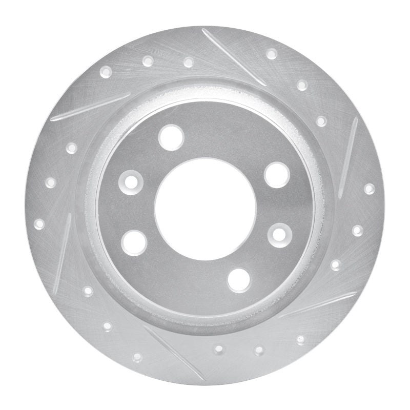 DFC 86-98 Saab 9000/900 Rear Right Drilled & Slotted Silver Brake Rotor